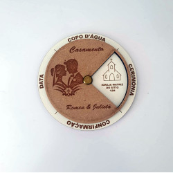 Convite Casamento Redondo Circular