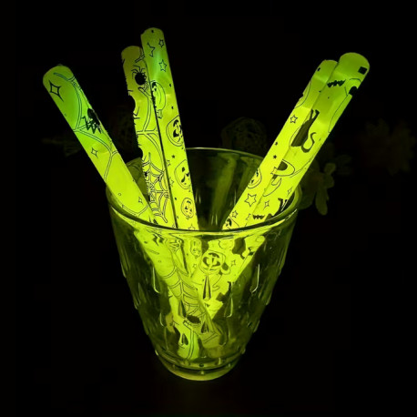 Halloween Lightstick Amarelo - Iluminação até 12h